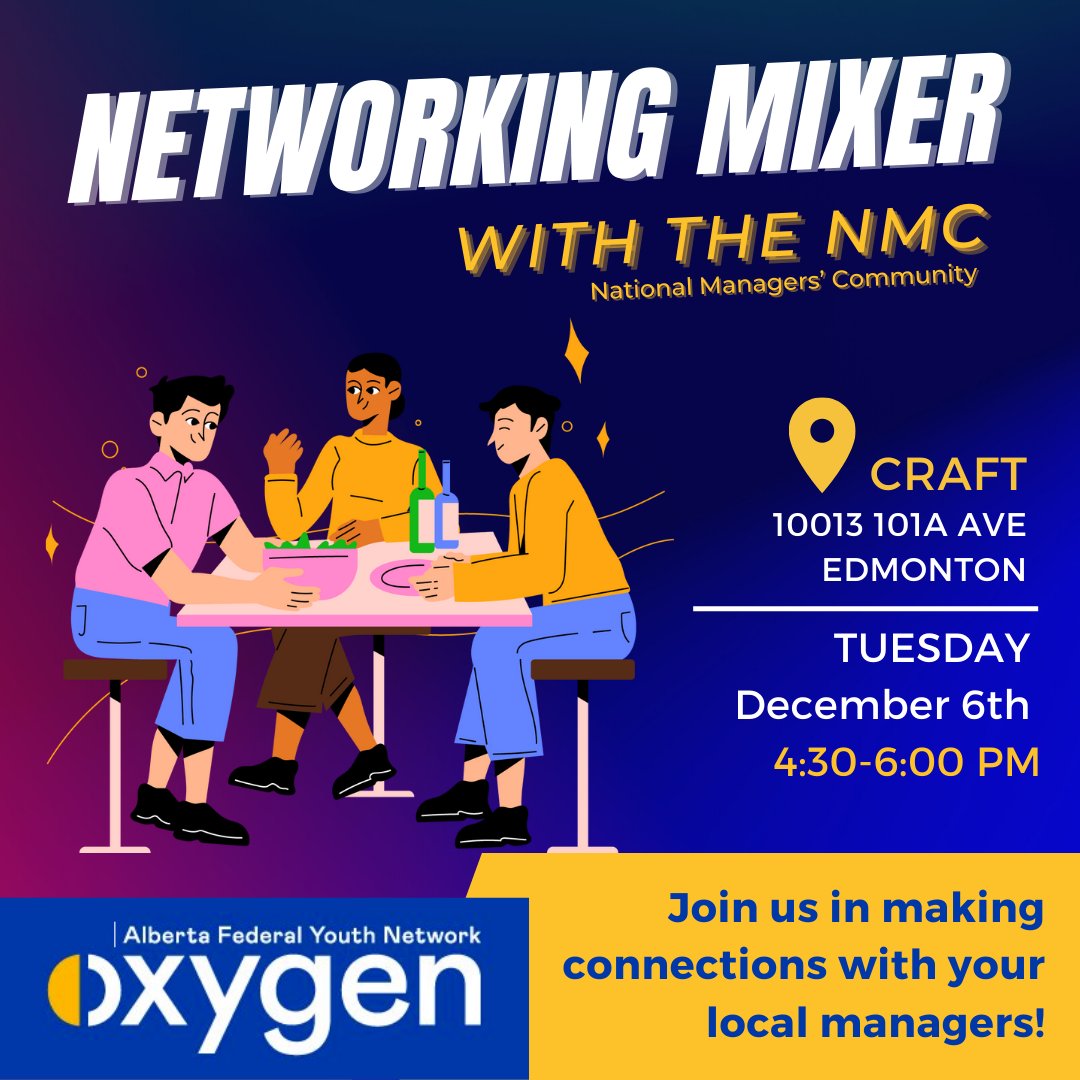 Calling all new federal public servants, join us later this afternoon in downtown Edmonton!