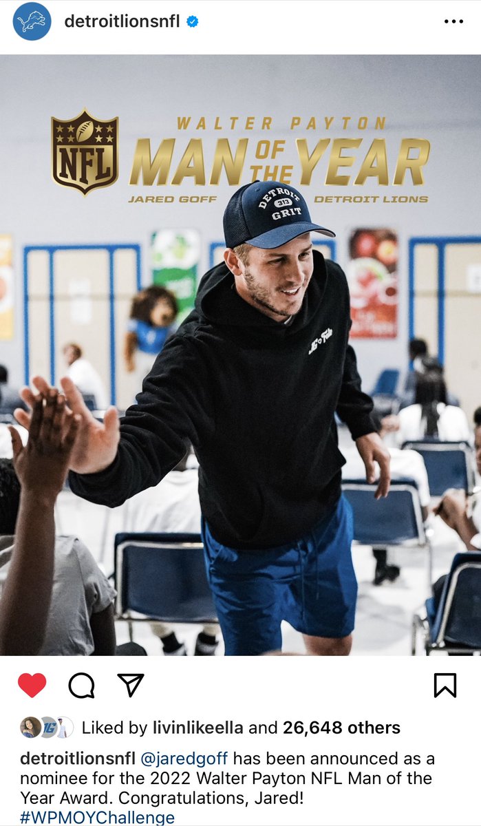 Woohoo <a href="/JaredGoff16/">Jared Goff</a> !!!#WPMOYChallenge