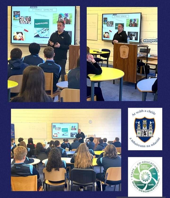 KCVS_tweet's tweet photo. Huge thank you to Tony O’Reilly who delivered a powerful, moving workshop on gambling addiction and the dangers of online gaming to our TY students. #gamblingaddiction #TonyO’Reilly #awarenessworkshop #transitionyear https://t.co/76VYmEMyCn