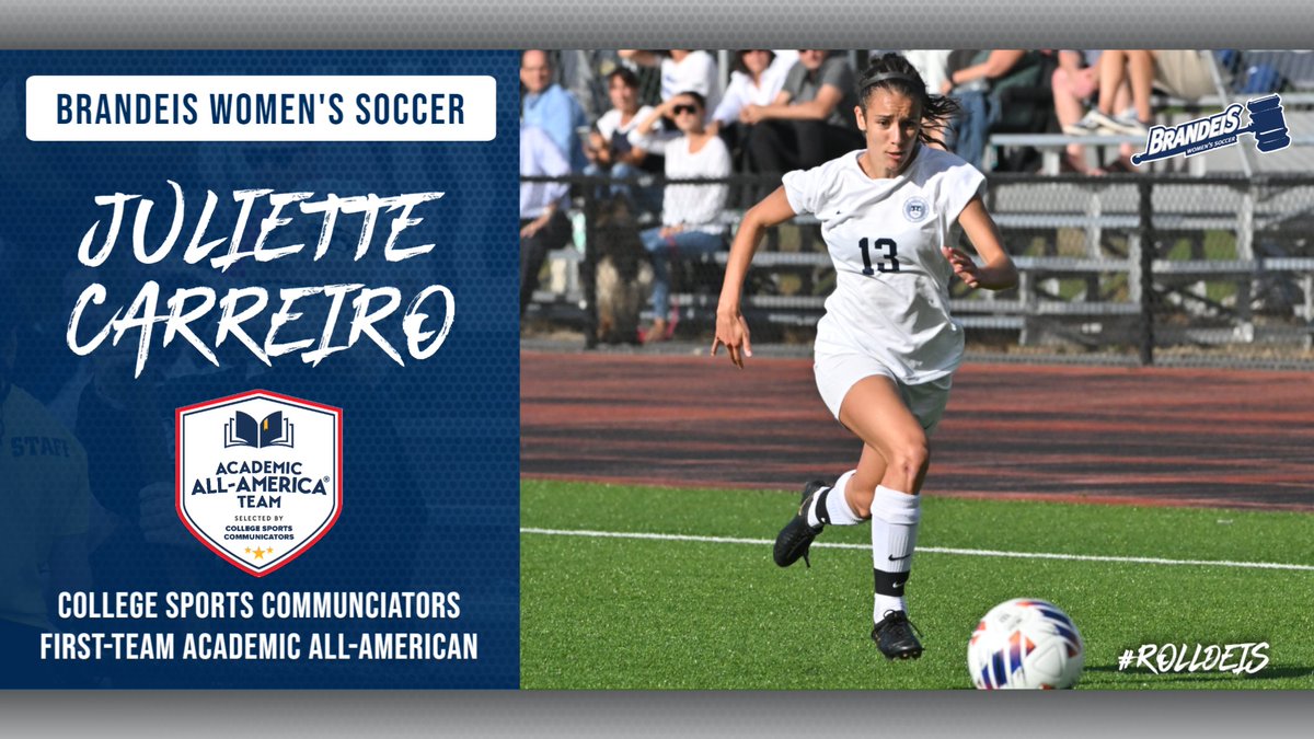 Brandeis Athletics (@brandeisjudges) on Twitter photo In a feat achieved by just six other <a href="/BrandeisU/">Brandeis University</a> student-athletes, Juliette Carreiro of <a href="/BrandeisWSoccer/">Brandeis W Soccer</a> has earned her second career <a href="/AcadAllAmerica/">Academic All-America®, selected by CSC</a> award from <a href="/CollSportsComm/">College Sports Communicators</a>! brandeisjudges.com/sports/wsoc/20… #RollDeis In a feat achieved by just six other <a href="/BrandeisU/">Brandeis University</a> student-athletes, Juliette Carreiro of <a href="/BrandeisWSoccer/">Brandeis W Soccer</a> has earned her second career <a href="/AcadAllAmerica/">Academic All-America®, selected by CSC</a> award from <a href="/CollSportsComm/">College Sports Communicators</a>! brandeisjudges.com/sports/wsoc/20… #RollDeis