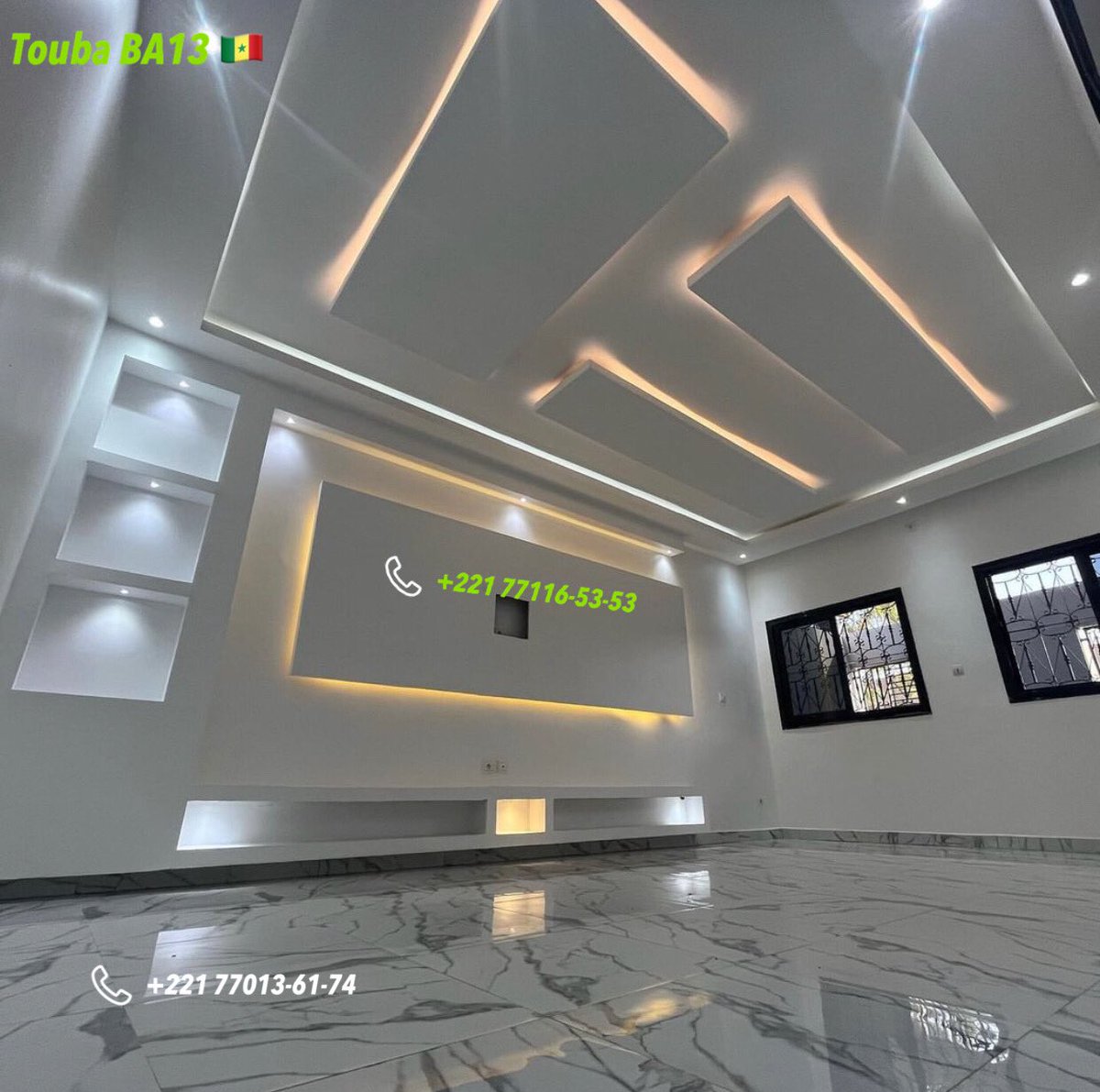 Toubaba13's tweet photo. Pour vos Déco intérieur Faux Plafond contactez nous aux 
📱+221 77116-53-53
📱+221 77013-61-74  partout à Dakar et au Sénégal 🇸🇳 https://t.co/e5WjvREB6R