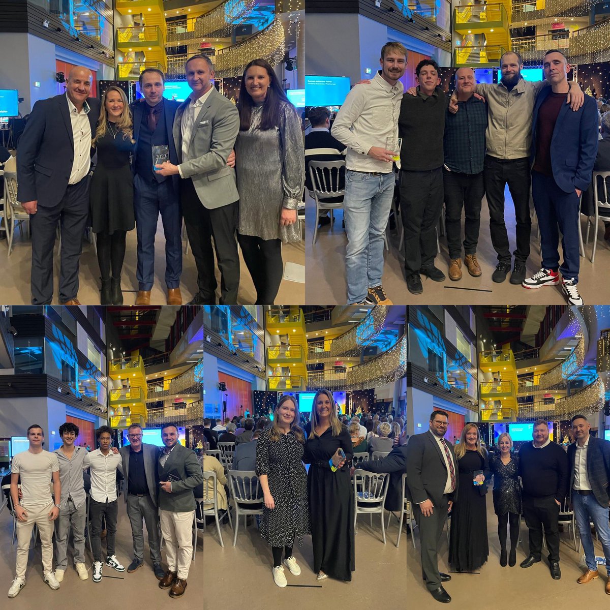 CAVC's tweet photo. Now we’re in business! It’s the Business and Partner Awards – congratulations to @WalesFintech, @transport_wales, @Ministryof_Life, @FootballClassAC, and @DowNewsroom for their work with us over the last year #CAVCawards 🎉 https://t.co/X0FrJECT2X