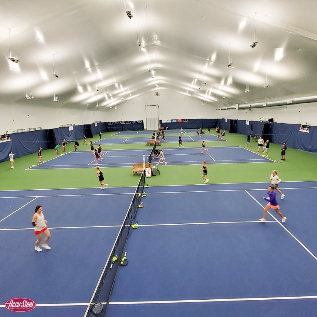 AccuSteel's tweet photo. ✅ Accu-Steel buildings are highly customizable

✅ Accu-Steel buildings allow for maximum usable space with no cross beams to impact ball movement

✅ Accu-Steel buildings allow for maximum natural light to eliminate shadows that could potentially impact their athlete's play https://t.co/QdfDMCL27a
