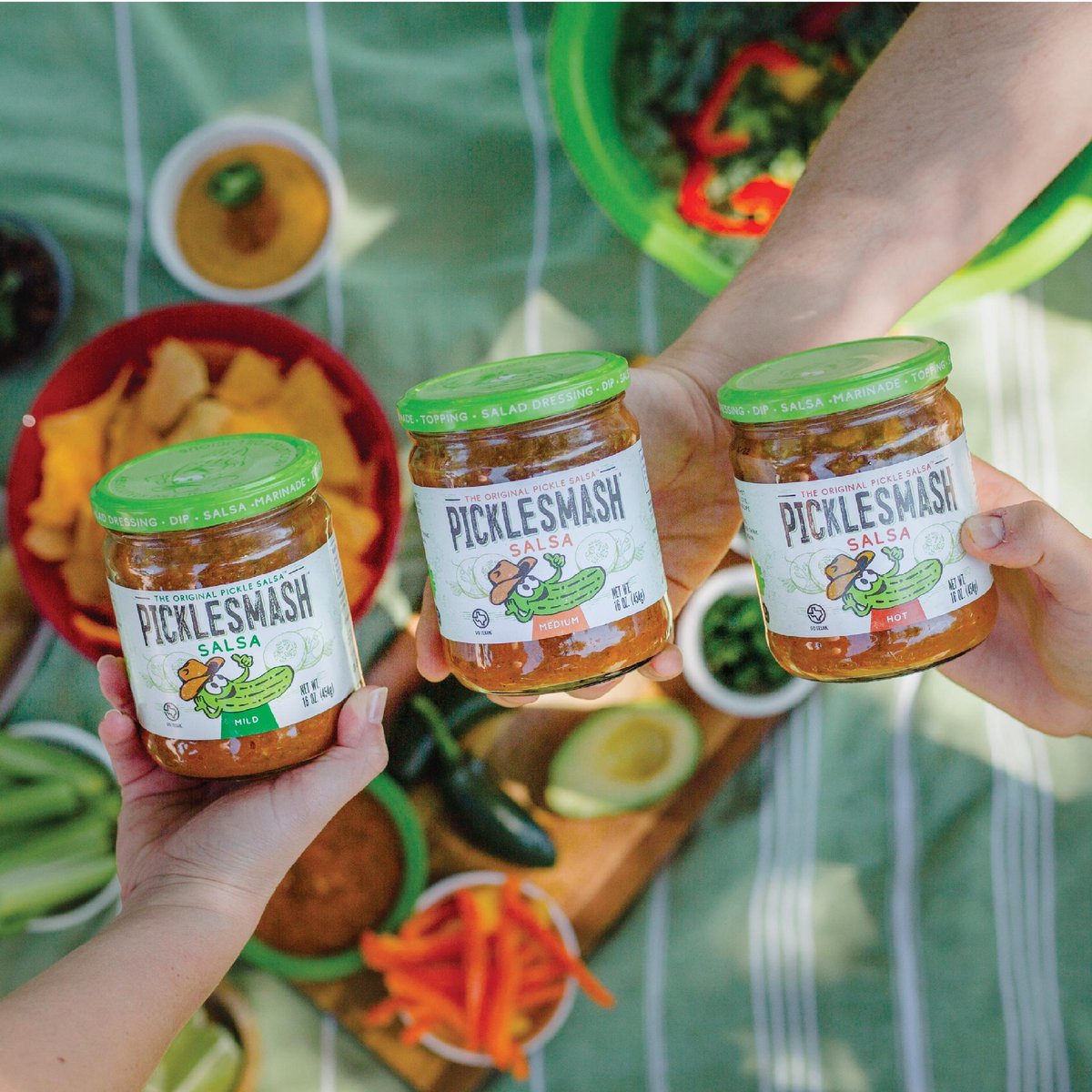 It’s not just something you scoop with a chip… PickleSmash makes the perfect, topping, dressing, relish, or marinade! It's the perfect put-it-on-everything condiment – without the guilt.