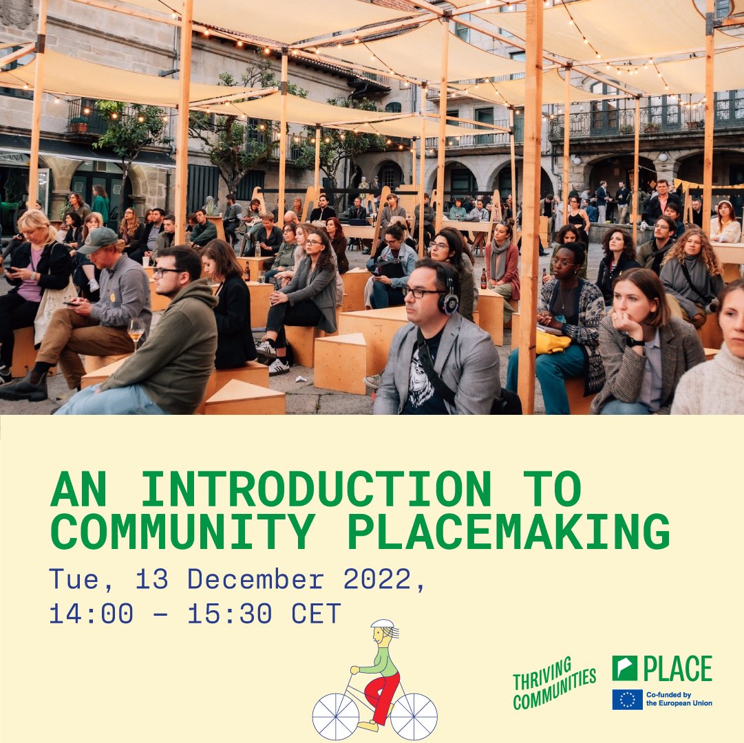 ThrivingComm's tweet photo. Want to learn more about how placemaking can help to create positive change in your community?

Join us on Tuesday 13 Dec

https://t.co/CvQP9SkJoV https://t.co/icGzwWgVuG
