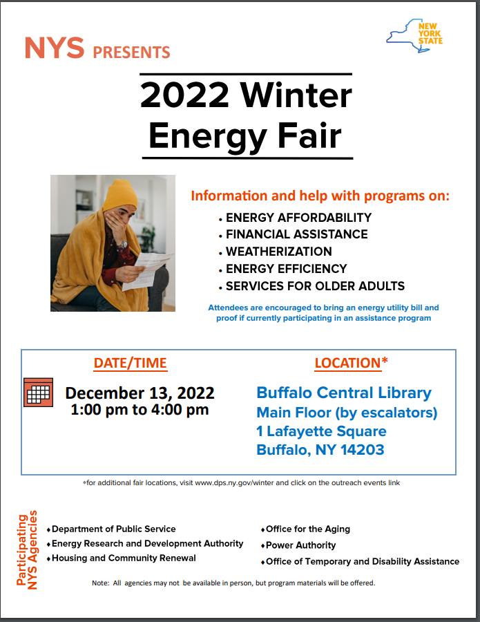 PUSHGreenWNY's tweet photo. Join us to get information on vital energy programs & services at the #NYS #WinterFairs in Niagara & Erie Counties! @buffalolibrary @pushbluewny @PUSHBuffalo https://t.co/zqEryxDSz4