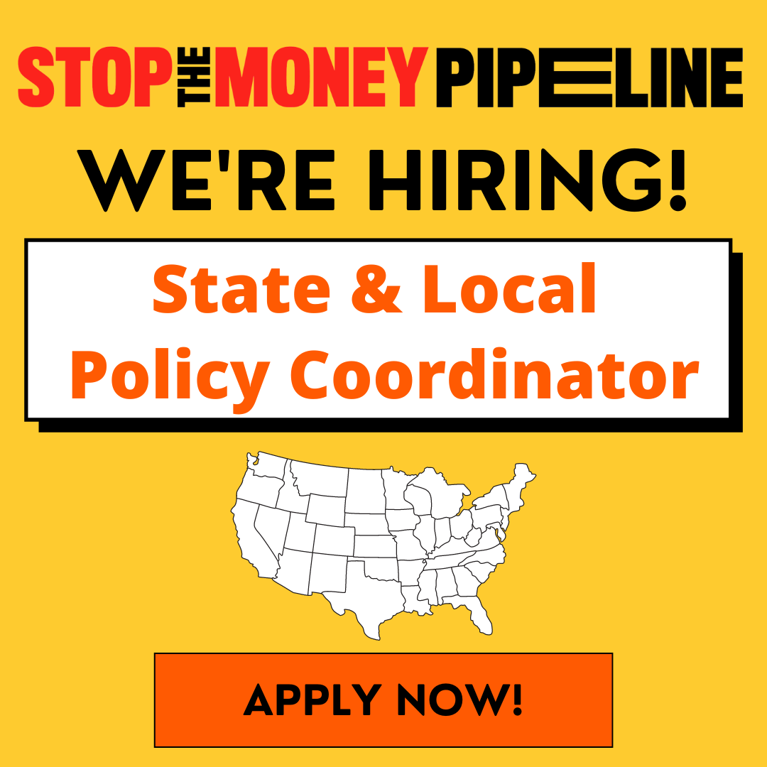 STMP is hiring! We are seeking an experienced and skilled campaigner to coordinate our coalition’s state and local policy work. Learn more and apply: stopthemoneypipeline.com/policycoordina…