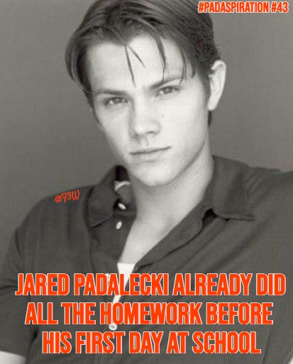 Franki3W's tweet photo. #PadaSpiration #43
#JaredPadalecki already did all the homework before his first day at school.
#Walker #WalkerFamily #SPNFamily @jarpad #Supernatural #AKF #Padadorkable #Puppylecki #WeLoveYouJaredPadalecki #PadaHomework #CutenessOverload #School #JaredPadaleckiAppreciationDay https://t.co/qTFD7SB3RL
