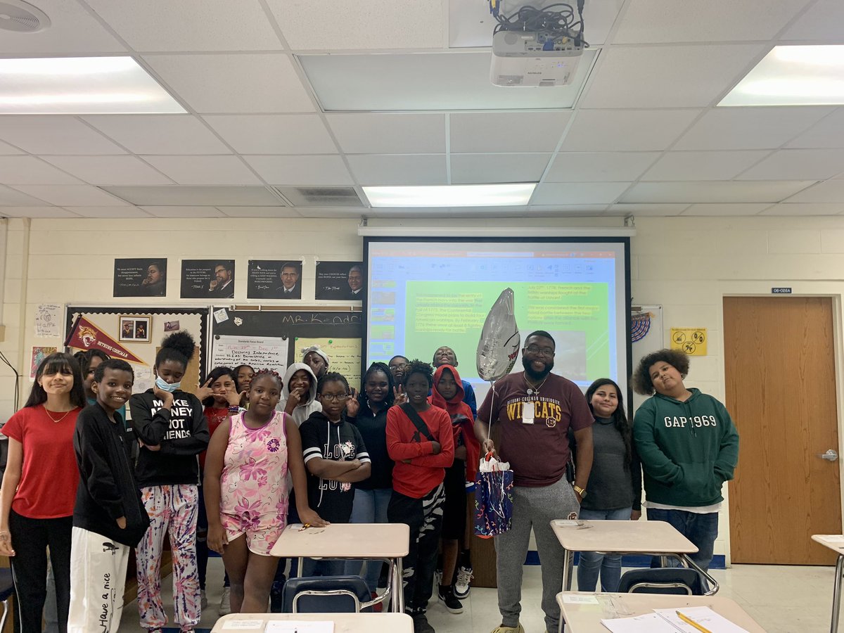 🎉So excited for Mr. Kendrick on your recognition as Middle School Rookie Teacher of the Month for November!👏👏👏 Your <a href="/cmsspartans1/">Campbell Middle</a> family is so very proud of you!!! ❤️

#WhyVolusia #TeachingMatters #VCS123