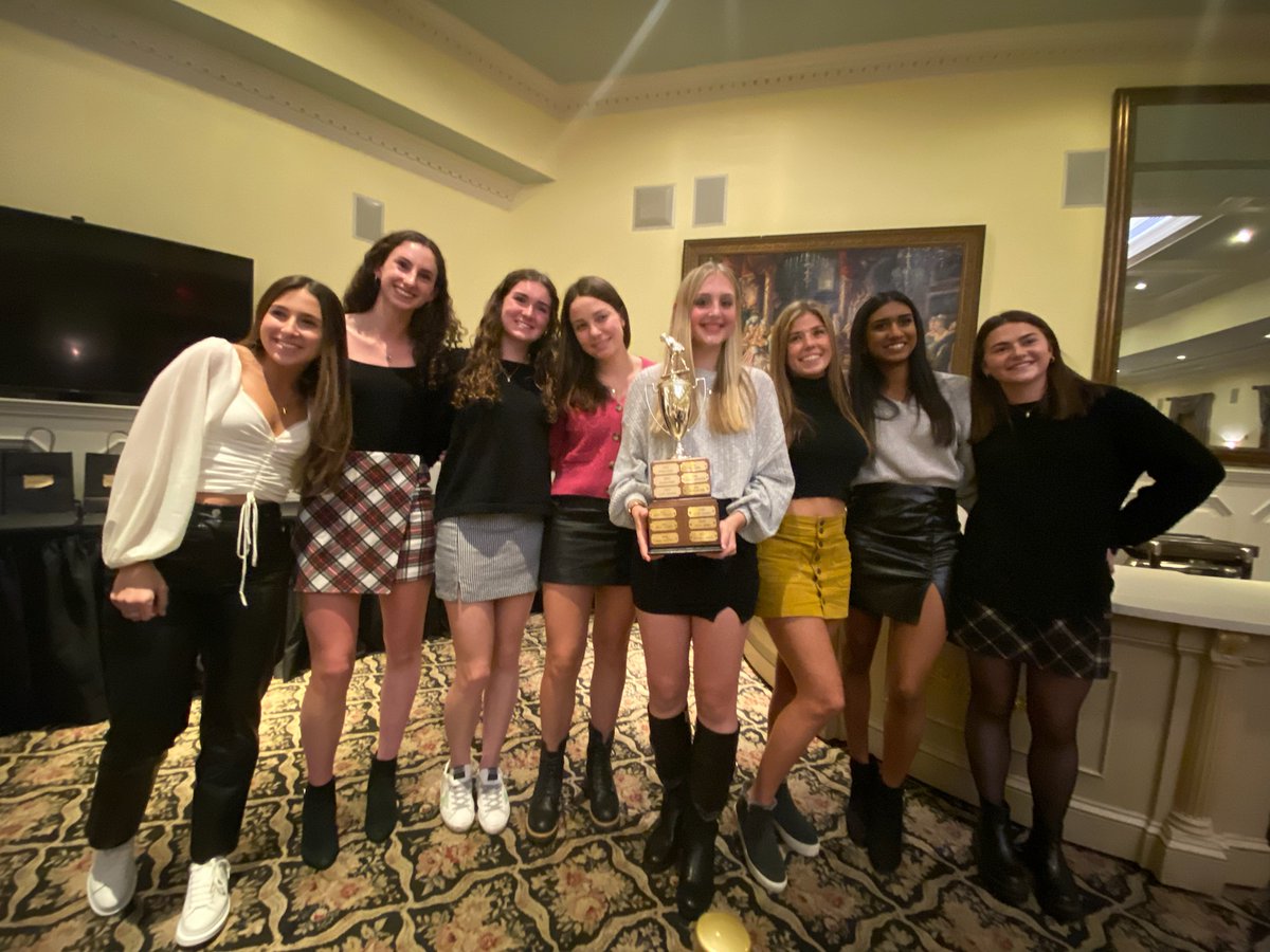 At last night's Field Hockey banquet, Coach Paton highlighted the season &amp; presented awards. The Golden Stick Award historically goes to a player who exhibits spirit &amp; commitment. But this year, our 8 seniors received the award as they all truly represent what NHFH stands for.