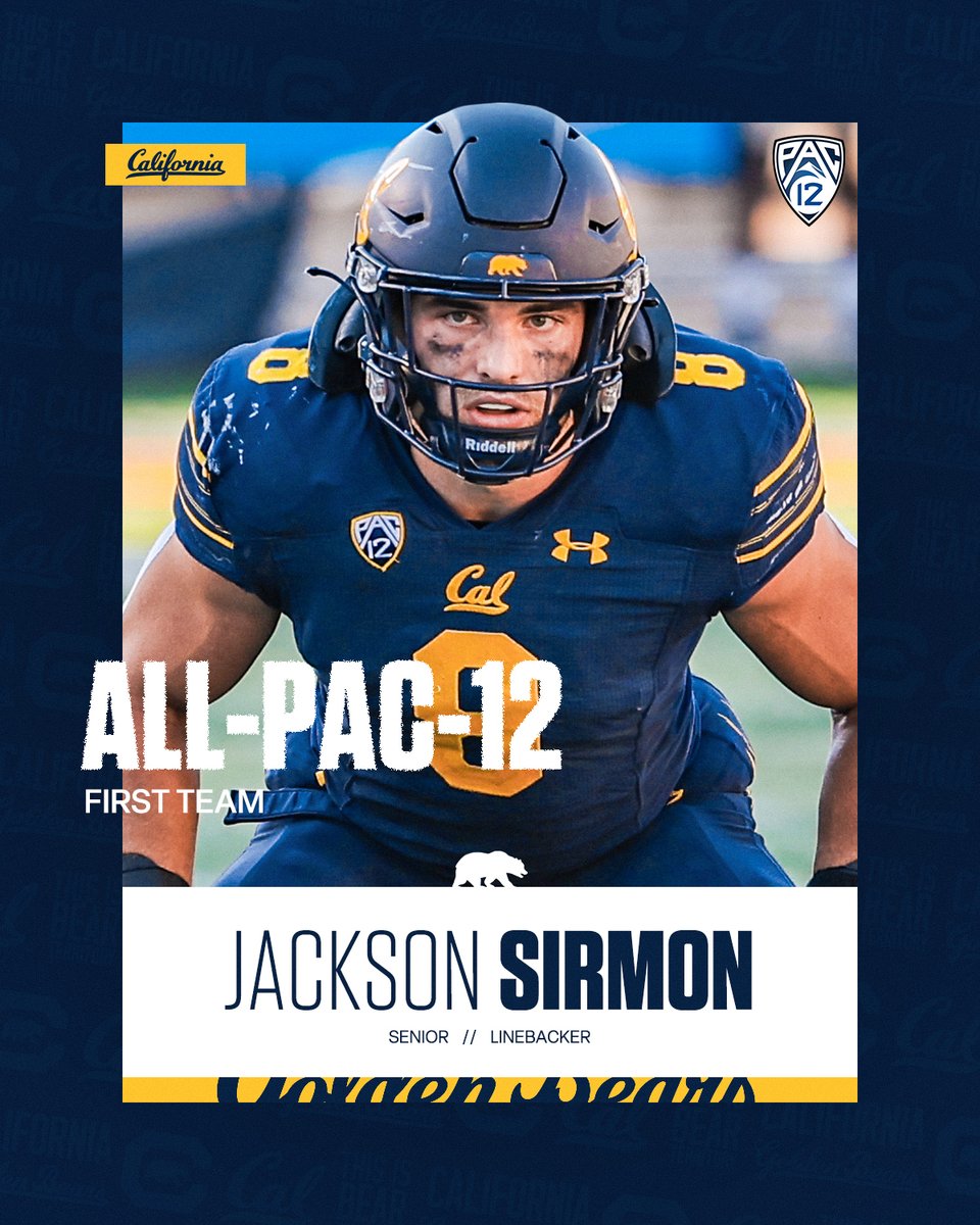 𝐅𝐢𝐫𝐬𝐭 𝐓𝐞𝐚𝐦 𝐀𝐥𝐥-𝐏𝐚𝐜-𝟏𝟐

<a href="/jackson_sirmon/">Jackson Sirmon</a> 

🔗: calbea.rs/3FvFbaE

#GoBears