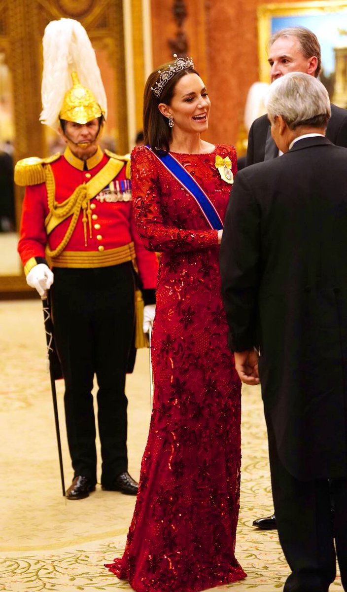 #NEW The Princess of Wales inside Buckingham Palace during the annual Diplomatic Reception ✨👑