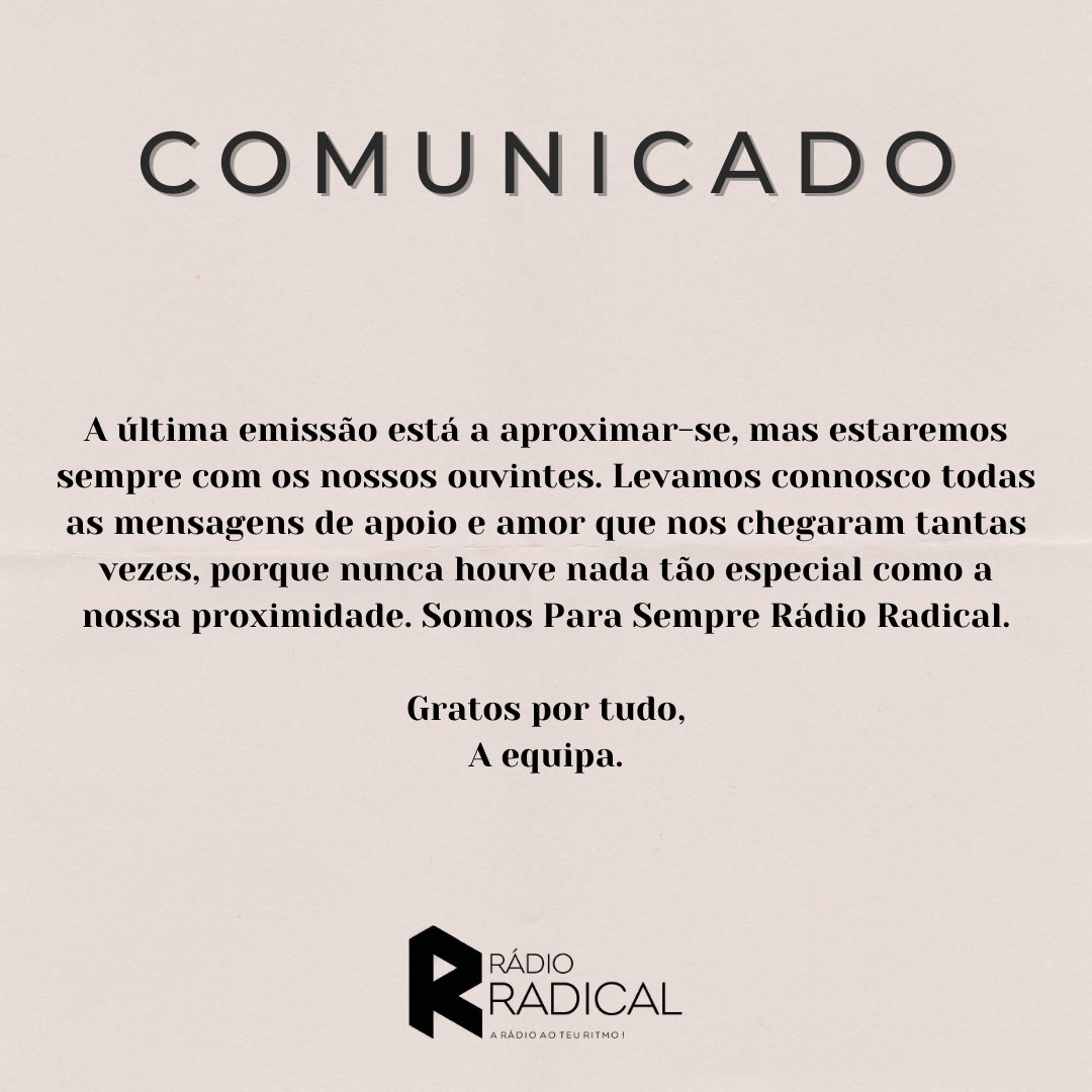 Rádio Radical tweet media
