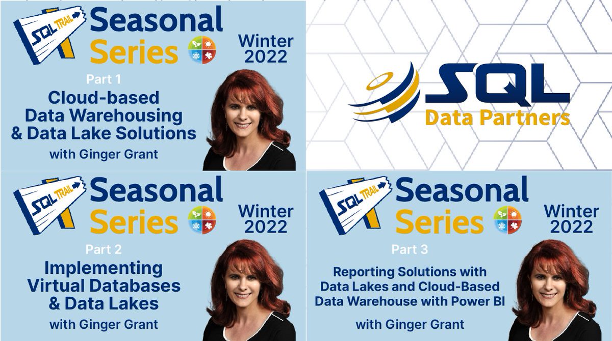 sqldatapartners's tweet image. Trying to combine data sources, build a data lake, transform data, or report on all your data? Check out this playlist: Enterprise Data Solutions Using #Azure with Ginger Grant! Subscribe to our YouTube channel! buff.ly/3FaTwYE
#alwayslearning #sqltrail #sqldatapartners