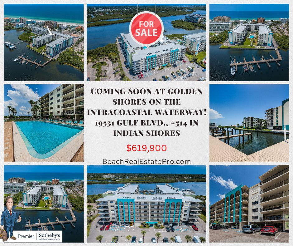 RRippetoe's tweet photo. COMING SOON AT GOLDEN SHORES ON THE INTRACOASTAL WATERWAY!
19531 Gulf Blvd., #514 in Indian Shores
2 BR, 2 BA, 1320 SF End Unit Condo in one of Indian Shores FINEST Condo communities!
https://t.co/4ZyDFLdlJq https://t.co/2AdAciaYEz