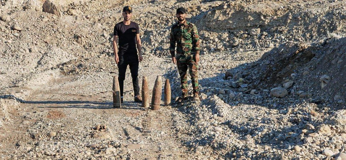 اللواء 30 بالحـ،،شد الشـ ،،ـعبي يرفع 15 صاروخا نوع “نمساوي” في قرية خويتلة بسهل نينوى بناءا على بلاغ أحد المواطنين