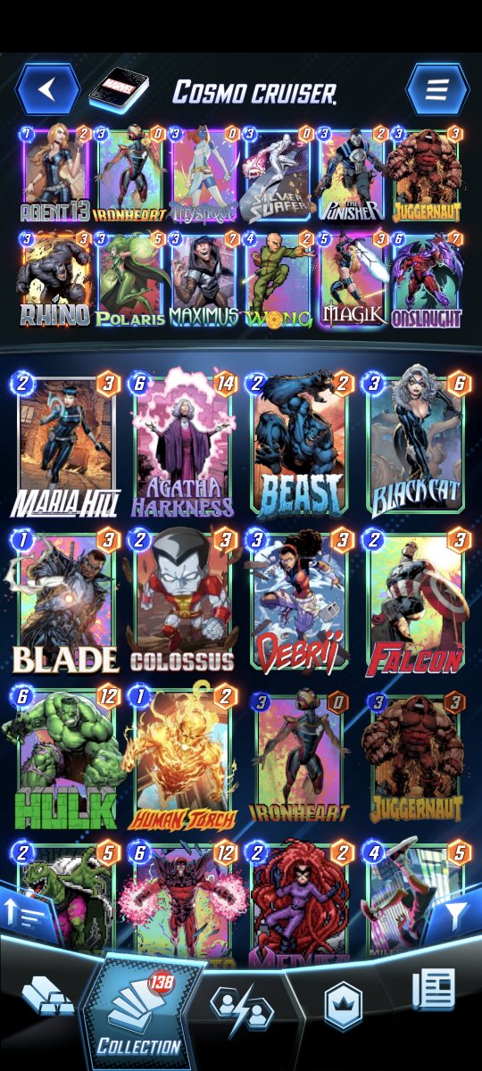 Digtin's tweet image. I created a silver surfer deck and it's doing pretty darn good. #MarvelSnap #silversurfer