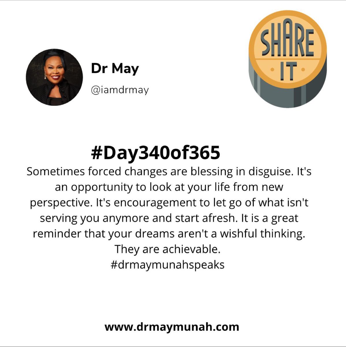 iamdrmaymunah's tweet photo. #Day340of365
The word for today is #forcedchanges https://t.co/A93Jc0fPTP