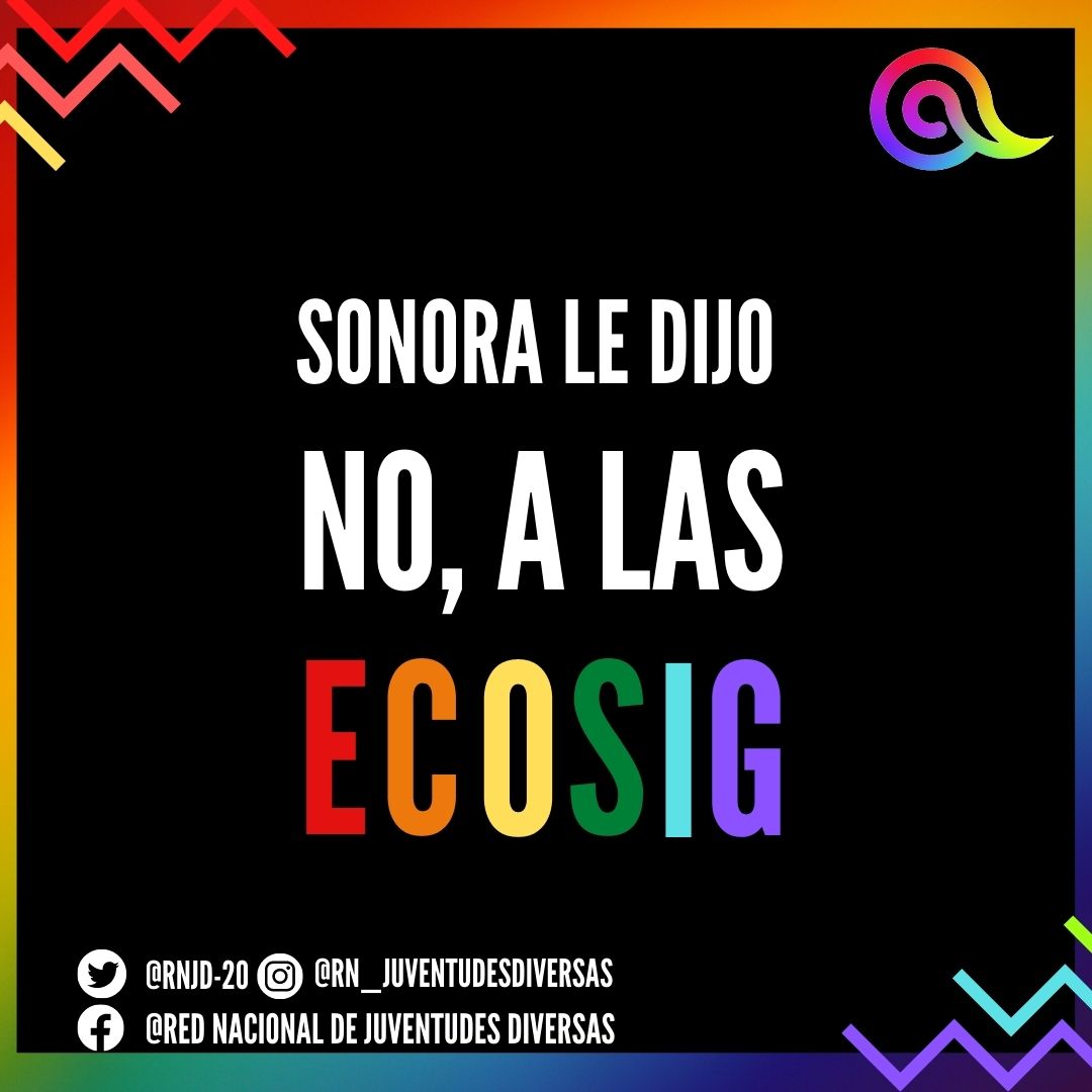 🎙️Noticia de último momento, el H. Congreso del Estado de Sonora, dijo No más ECOSIG. 🫂🏳️‍⚧️🏳️‍🌈