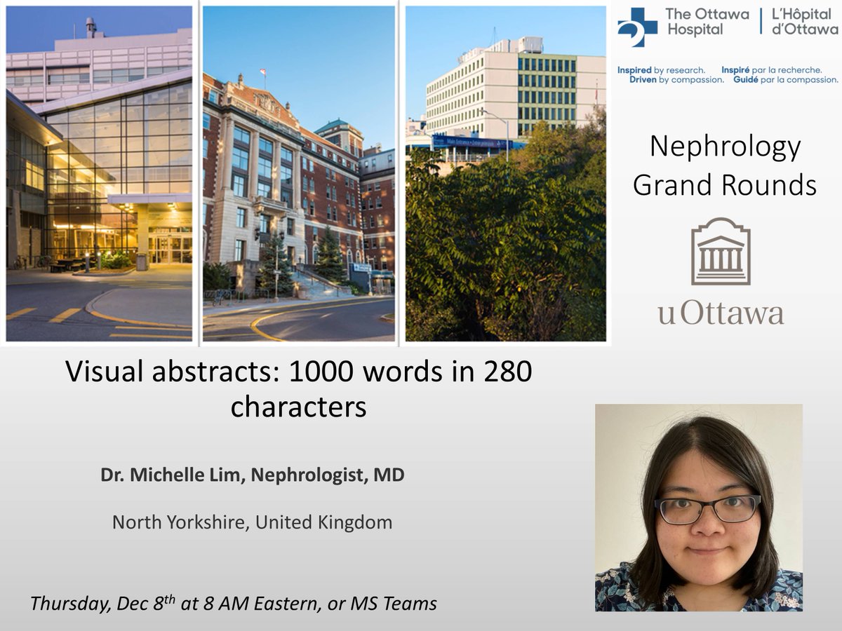 We are delighted to virtually host @whatsthegfr to show and tell us more about Visual Abstracts at @OttawaHospital @uottawamed #NephGR