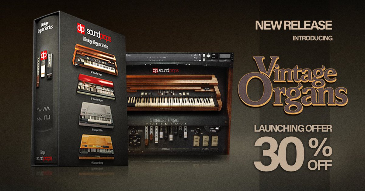 NEW RELEASE - SOUNDPROPS PRESENTS,
VINTAGE ORGANS for Native Instruments Kontakt.
Launching Offer 30% Off soundprops.com
facebook.com/soundprops/
#kontakt #vst #nativeinstruments #organs #organs #vintage #vintageorgans #plugin #vst #samplelibrary #kontaktlibrary