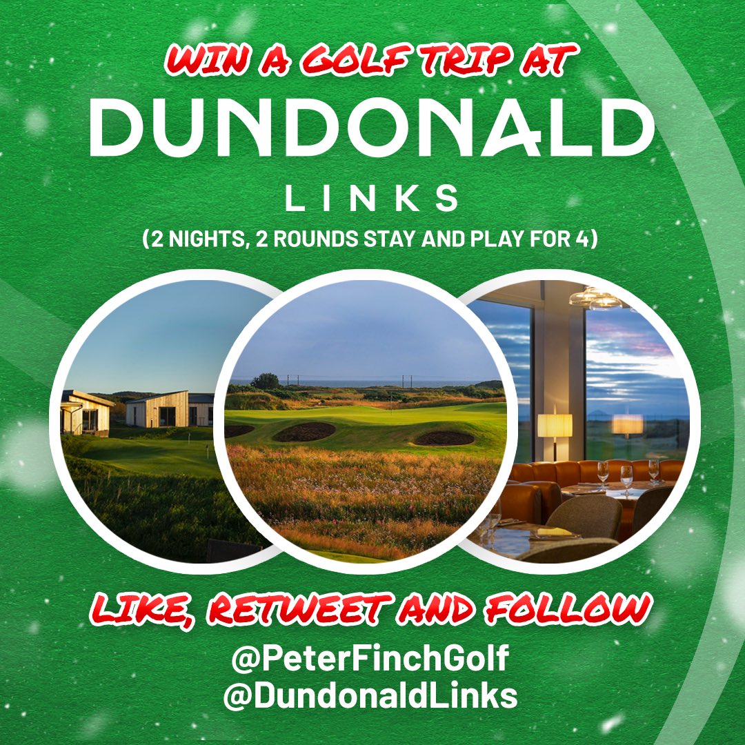 Win a Dundonald Links Golf Trip up to 4 people!!!  TO ENTER ❤️, follow me & @DundonaldLinks and RETWEET!!! (2 nights, 2 rounds and play for 4, staying in a 2 bed lodge in twin rooms at Dundonald Links🤩) Entry closes December 31st. Also enter on my Instagram too!!!!