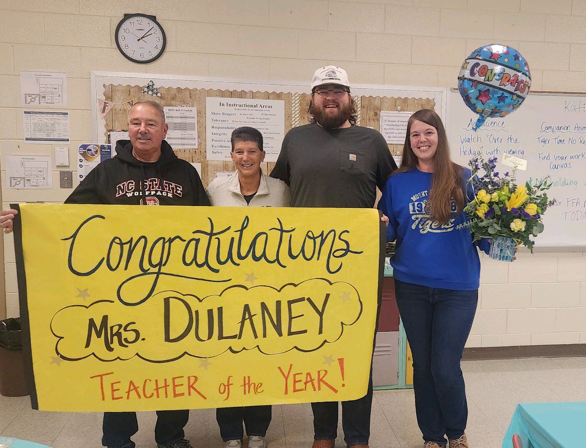 Mt. Pleasant High (@mphs_tigers) on Twitter photo Congratulations to Mrs. Dulaney on being named the MPHS Teacher of the Year! <a href="/CabCoSchools/">Cabarrus Co. Schools</a> Congratulations to Mrs. Dulaney on being named the MPHS Teacher of the Year! <a href="/CabCoSchools/">Cabarrus Co. Schools</a>