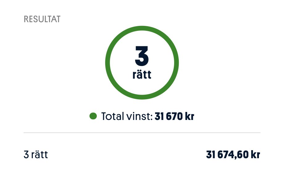 🔥 SMACK! 🔥

Kvällens vinst löser <a href="/Bettingmaffian/">Oliver Pihlström</a> på Hockeybomben! Snyggt 🤩