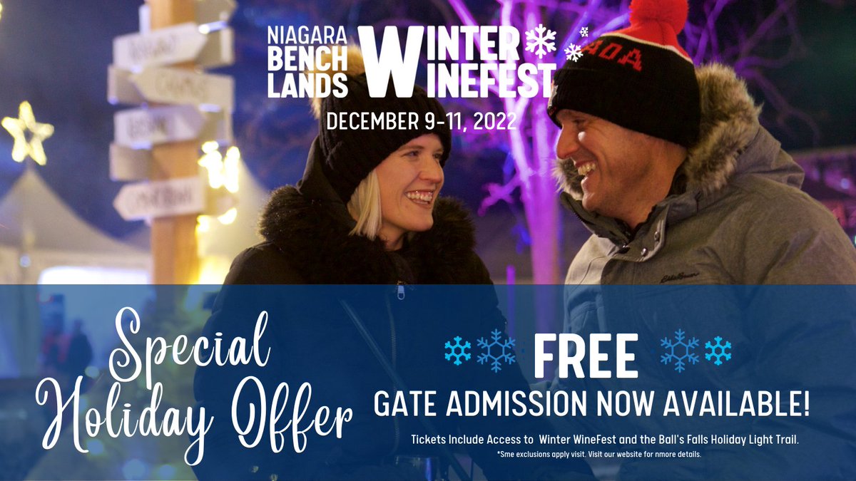 MEDIA RELEASE | Town of Lincoln and partners offer free admission to Winter WineFest
 
To learn more, visit 👉 ow.ly/B2JG50LWWzE

#LincolnON