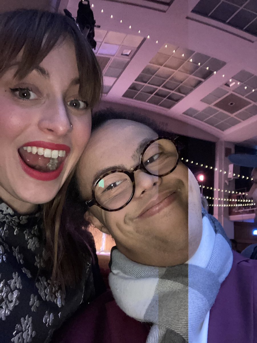 MichaelBeynon7's tweet photo. Guess who I bumped into tonight @mencap_charity #Christmas concert @Edelharris @HeidiCrowter95 and the #MencapMythBusters thanks for a wonderful evening @SignAlongChoir @BIGGospelChoir  @IconStrings Nadolig Llawen https://t.co/lIwewWPSKI
