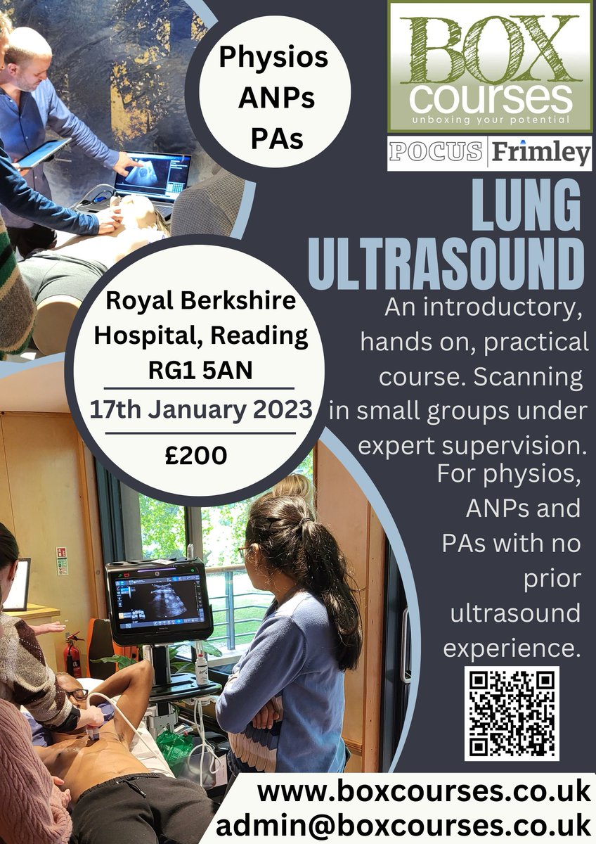 Complete POCUS Training (@aim_pocus) on Twitter photo Thoracentesis, diaphragm and lung ultrasound scanning course designed specifically for physios, ANPs & PAs. Central Reading, Β£200, 17th January Contact: admin@boxcourses.co.uk <a href="/hattiejones_/">Hattie Jones</a> <a href="/PCRSUK/">PCRS</a> #POCUS #lungsmatter #respiratory <a href="/TheACPRC/">ACPRC</a> <a href="/BTSrespiratory/">British Thoracic Society (BTS)</a> <a href="/ARNS_UK/">ARNS</a> <a href="/lungtaskforce/">Taskforce For Lung Health</a> Thoracentesis, diaphragm and lung ultrasound scanning course designed specifically for physios, ANPs & PAs. Central Reading, Β£200, 17th January Contact: admin@boxcourses.co.uk <a href="/hattiejones_/">Hattie Jones</a> <a href="/PCRSUK/">PCRS</a> #POCUS #lungsmatter #respiratory <a href="/TheACPRC/">ACPRC</a> <a href="/BTSrespiratory/">British Thoracic Society (BTS)</a> <a href="/ARNS_UK/">ARNS</a> <a href="/lungtaskforce/">Taskforce For Lung Health</a>