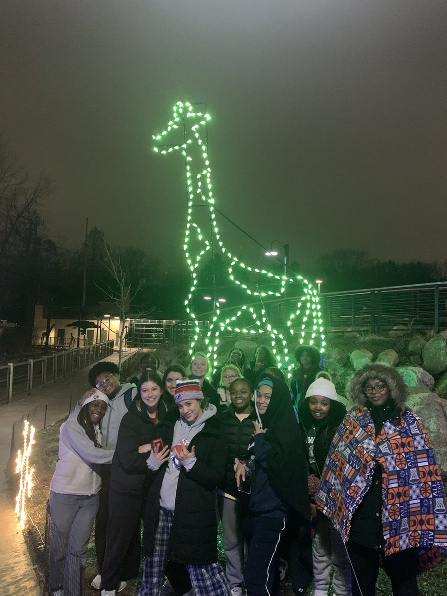 Team building at the Potawatomi Zoo Gift of Lights this evening!