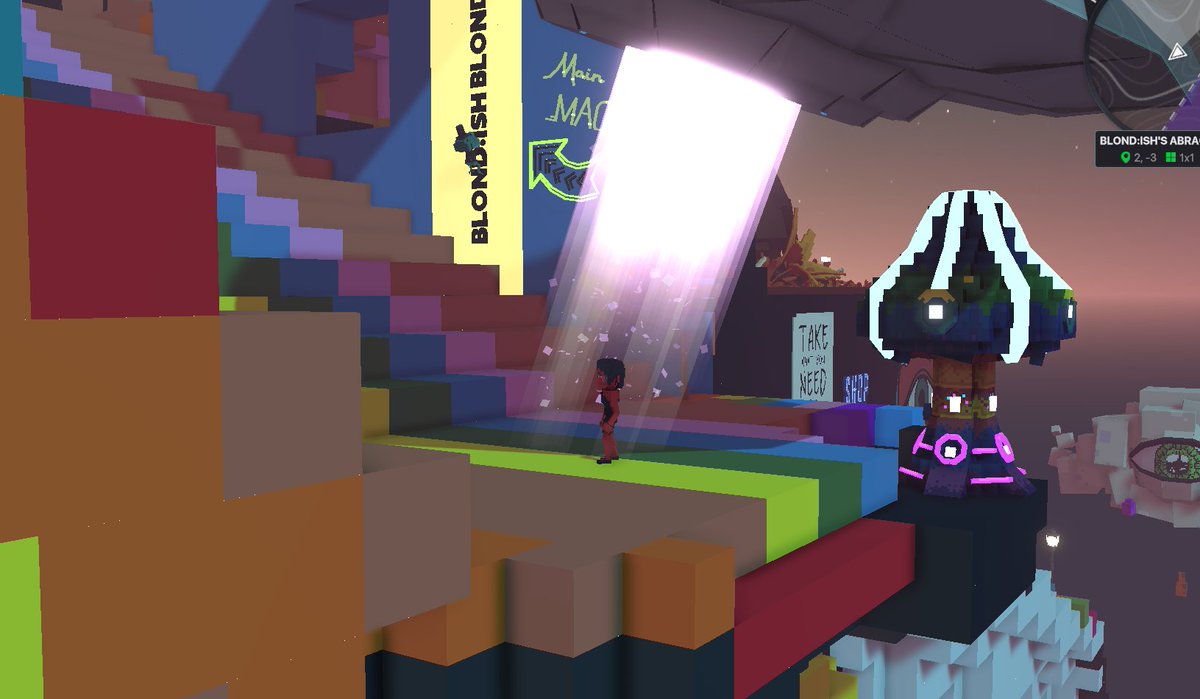 BulwerFaithe's tweet photo. @TheSandboxGame @blond_ish 🪄 ABRACADABRA! 🌈 I participated to the @blond_ish dj set! Check out my screenshot: https://t.co/e9vOaUyQFT