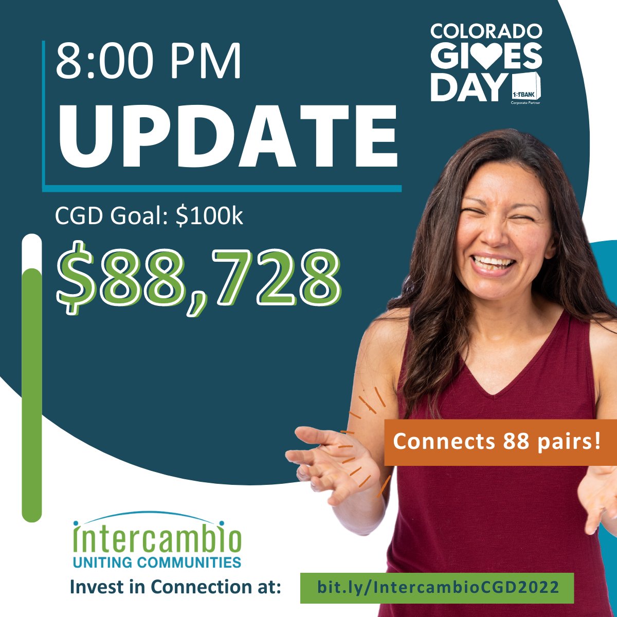 For the next 4 hours, just $12.50 can give a learner access to the English skills &amp; confidence that will help them succeed thanks to our generous #COGivesDay match! 

We can't do this work without donors like YOU. Give before our match expires @ ow.ly/Krgg50LX2Im