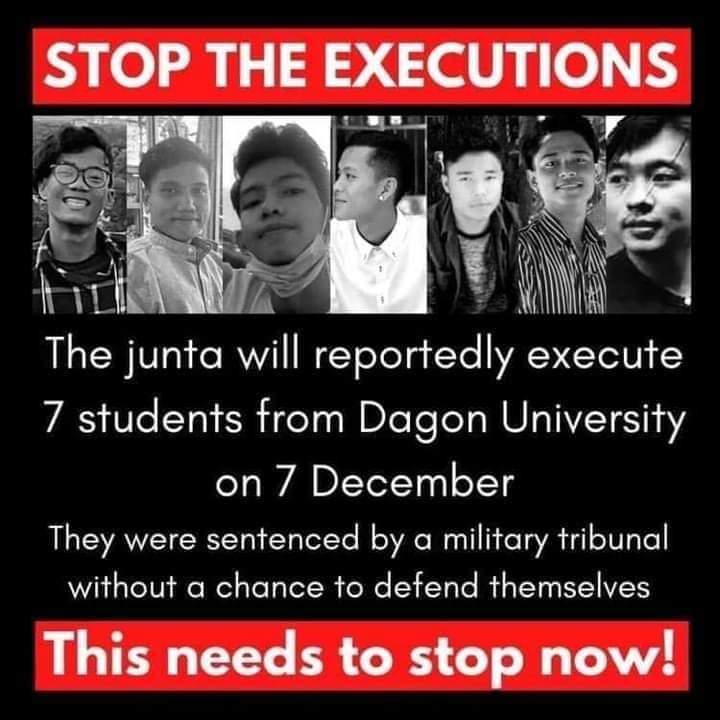 MPoekg's tweet photo. #StopExecutingOurFriends
#studentsforliberty
#DagonUniversityStudents https://t.co/m111cutKnK