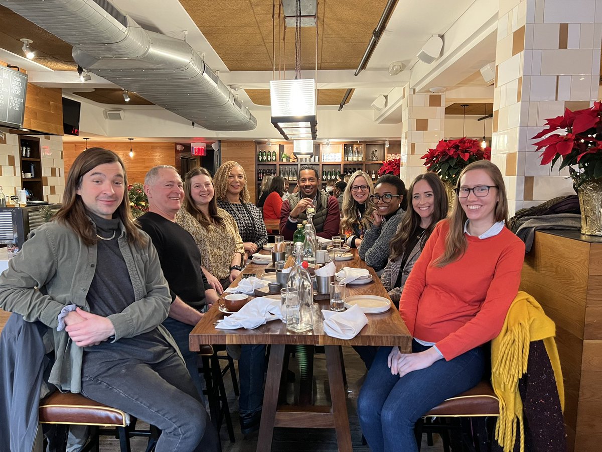 brookepetit's tweet photo. Nate, Dave, me, Traci, Matthew, Colette, Ivana, Kait, and Courtney were all smiles after a tasty lunch! Some of the @unitedphilforum crew is in person at our DC office this week! #tapas #IRL https://t.co/DwqnT320dI