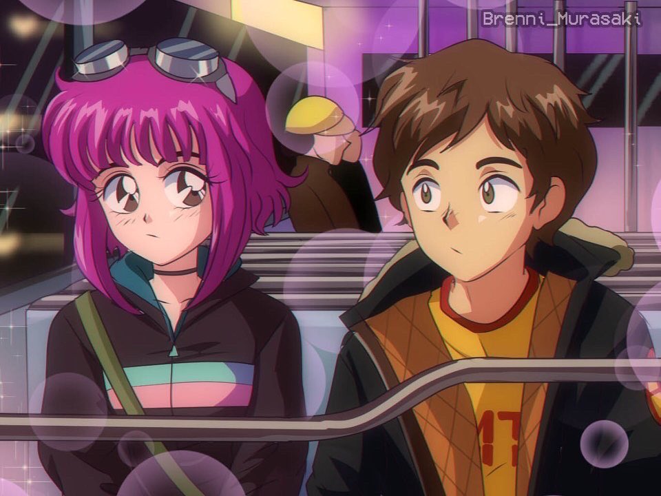 BrenniMurasaki's tweet photo. Ramona | Scott 
#ScottPilgrim #ramonaflowers #90sanimestyle https://t.co/q2gnGVpiz3