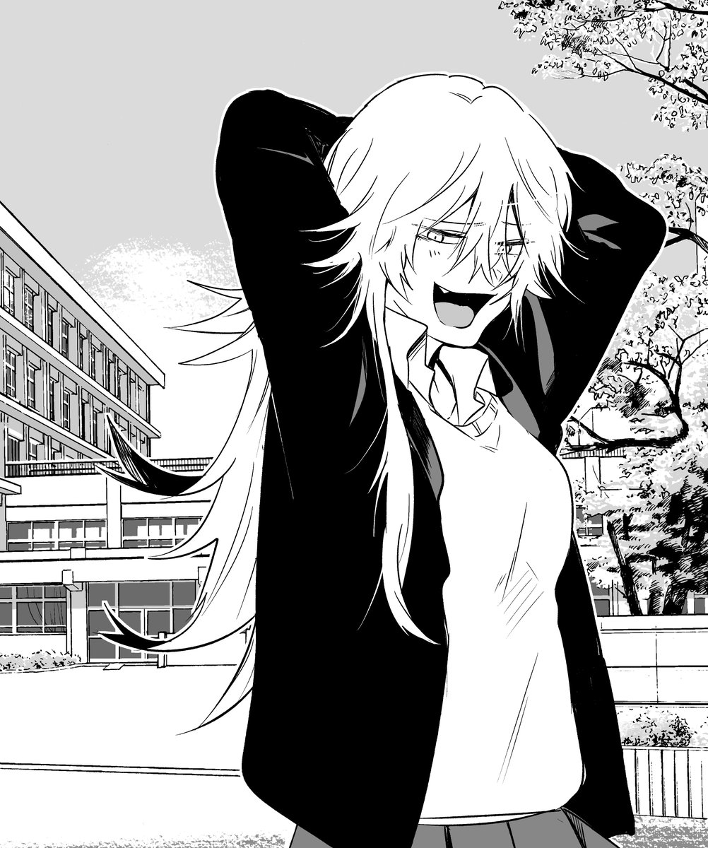 外ハネ髪型自由奔放系女子。 https://t.co/mlTQ1CcYsG