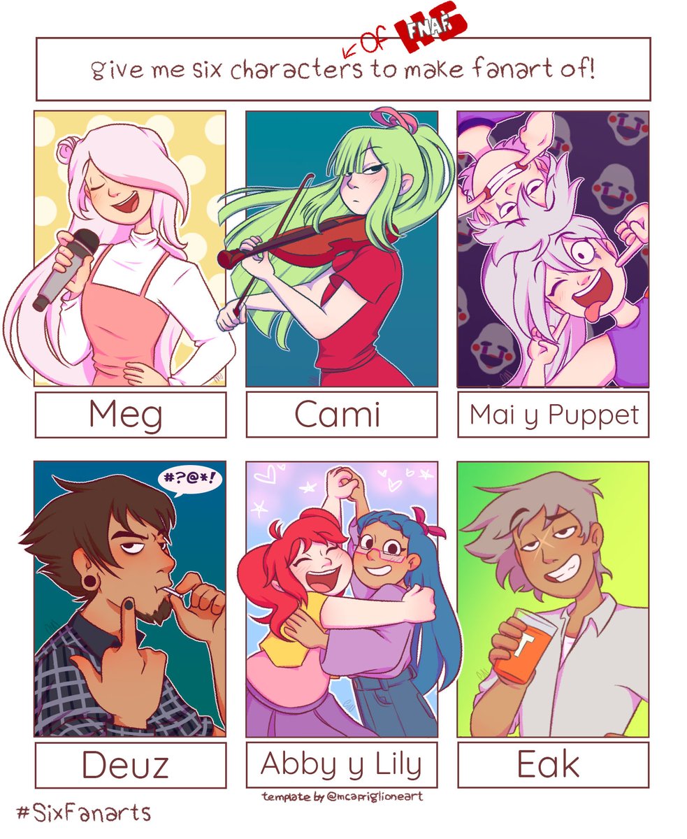 cintoiart's tweet photo. Pensé que no iba a llegar a terminarlo hoy pero lo logré :'D🌺💕

El último personaje es Eak✨ Ya hace mucho quería dibujarlo, e hice redraw de su primera aparición del primer cap de la 2da temporada 🥰

En fin, ame mucho hacer este challenge🤭💗

#myart #FNAFHS #FHS #SixFanarts https://t.co/B8vH6qxCIm