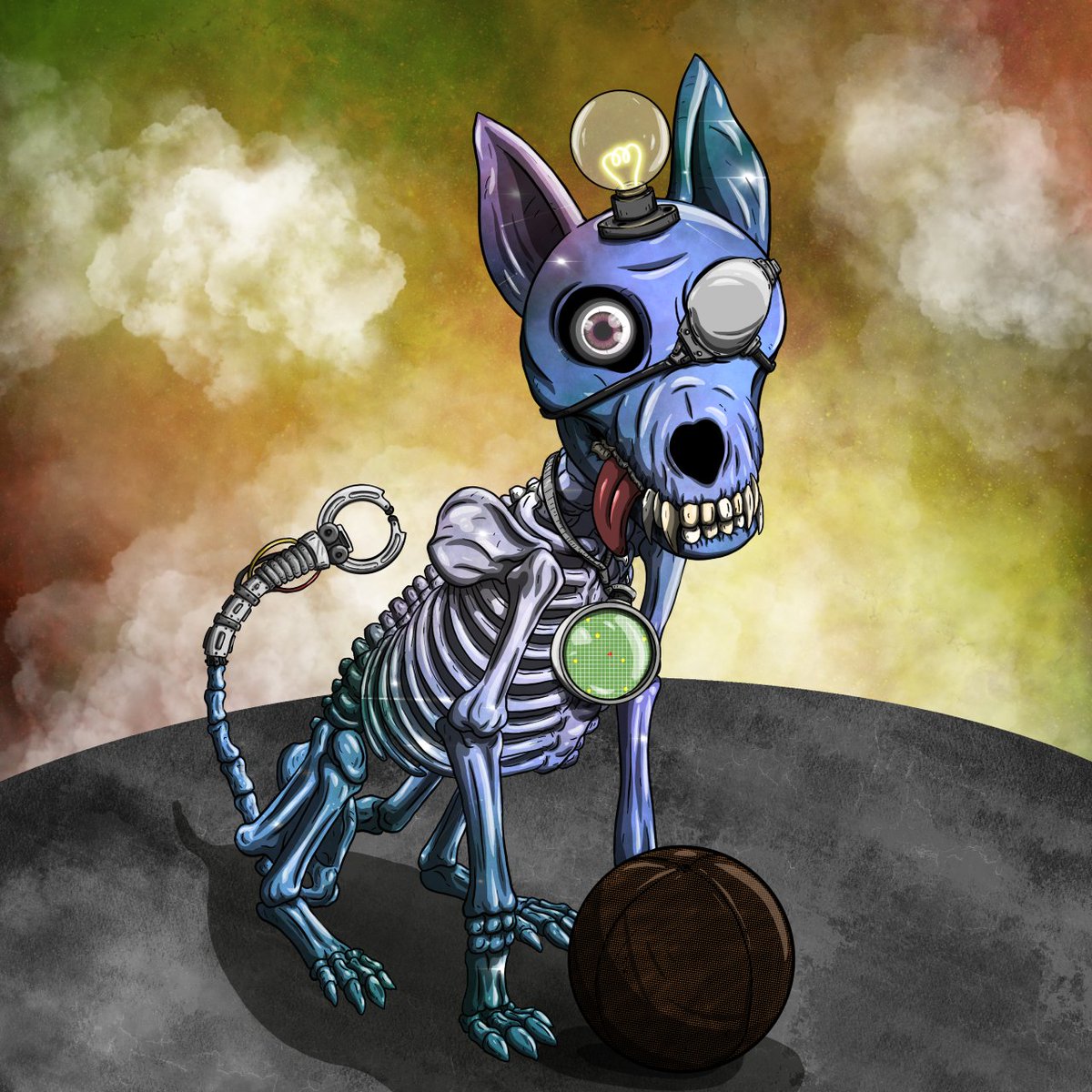 My newest Supreme Dog Mint! Super RAD! ROBOT ARM AND DRAGON BALL RADAR! <a href="/SupremeBonesX/">Supreme Bones X</a> TY TY #NFTs #NFTTRADER #Degen