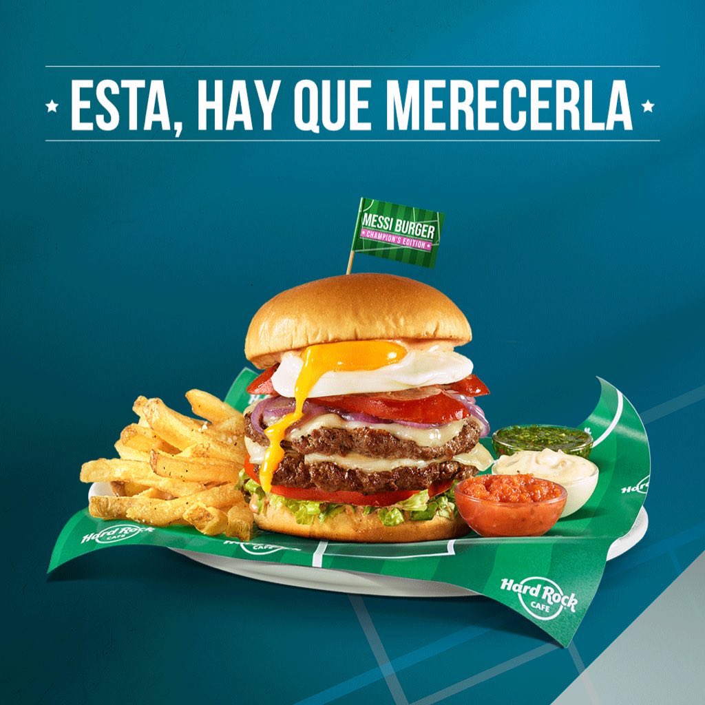 HardRockCafeBA's tweet photo. @Ieomessiok Mil partidos. Guau! Otro que #selameressi https://t.co/DLe844ShfO