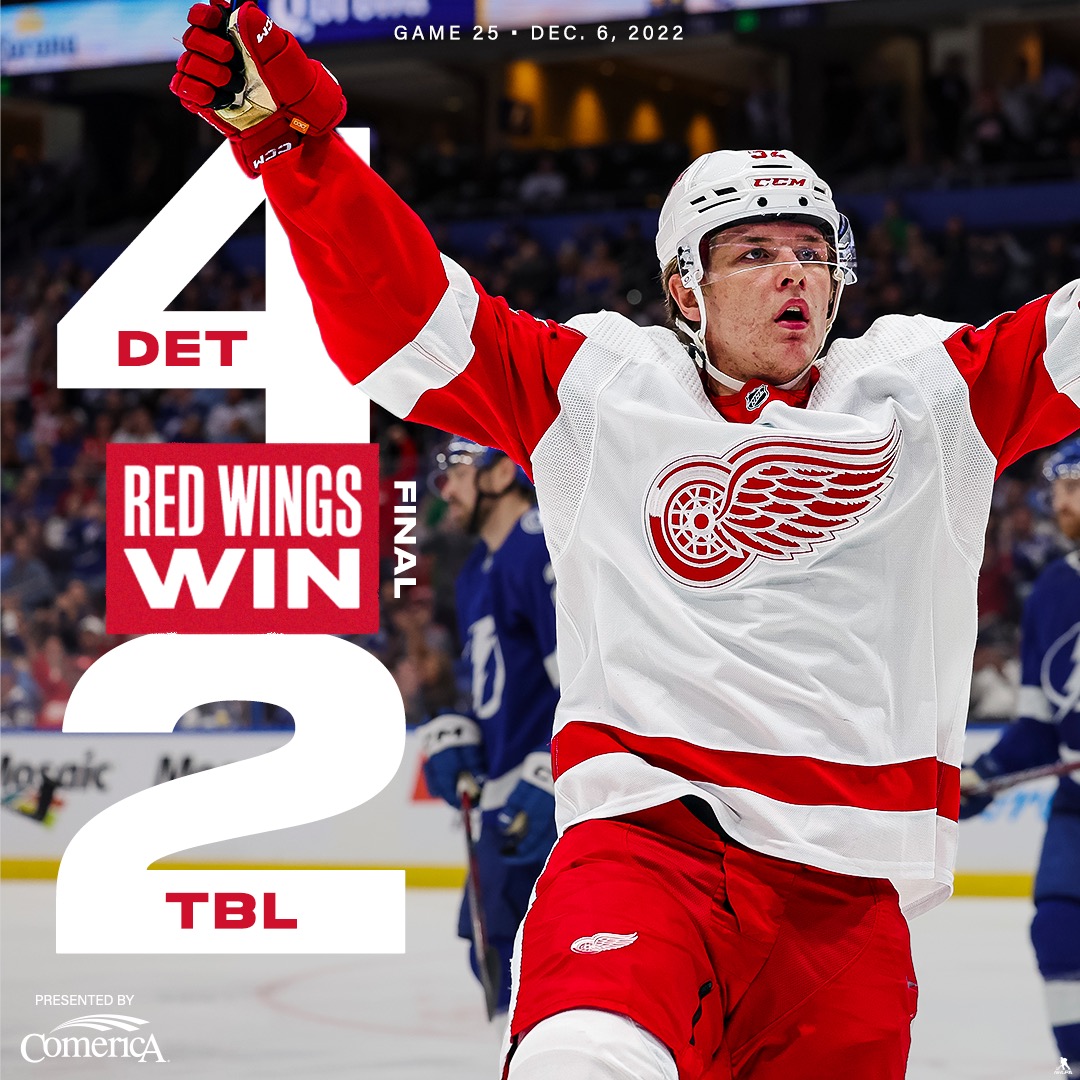 DetroitRedWings's tweet photo. BIG WIN. https://t.co/ePVhfOtup3