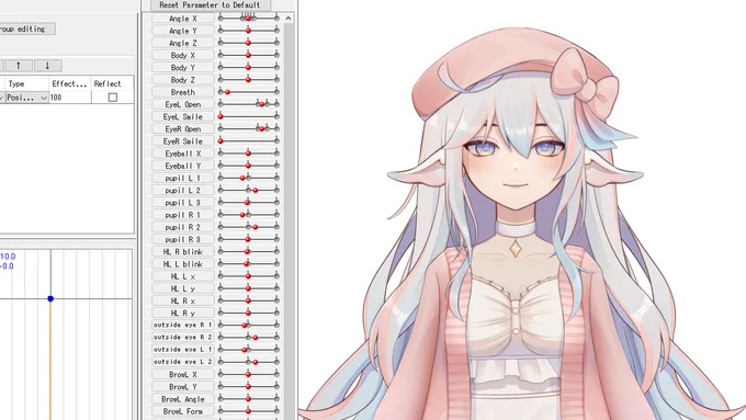 [Live2D] Working on body angles again today! Come vibe with me, we're halfway there!! : 