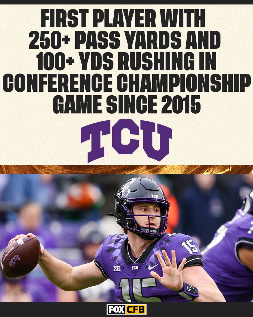 Max Duggan is like that 💯

<a href="/TCUFootball/">TCU Football</a>