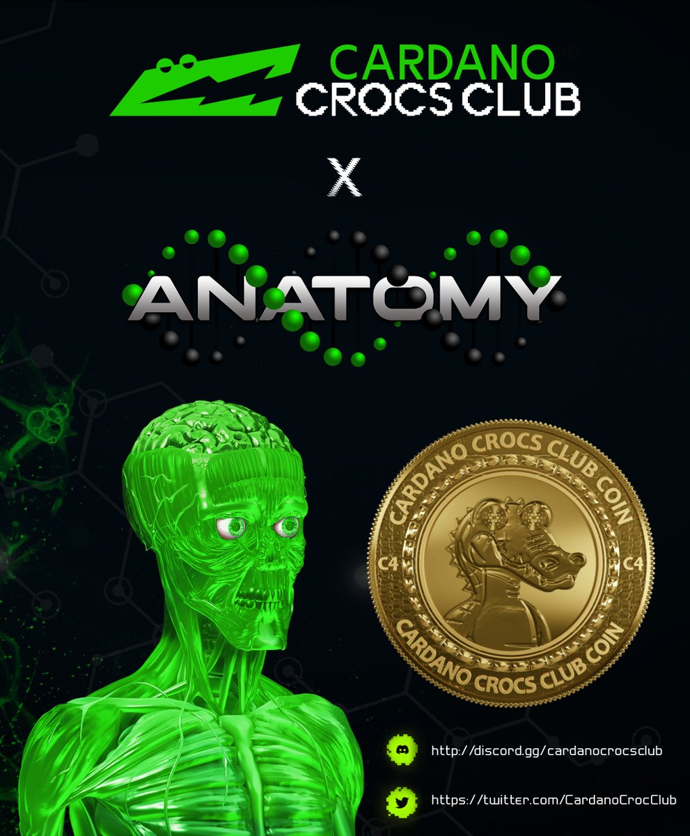 LAB_AnatomyNFT's tweet photo. We are Proud to Annouce that we Partnered with @CardanoCrocClub ๐ and Soon you will be able to Earn $C4 by staking your @Anatomy_NFT ๐ฅผ๐งช๐ง using Swamp Lands
Check it out https://t.co/yPvG9LGqtw
#CNFT #CNFTCommunity #NFTStaking #AnatomyNFT https://t.co/hlMbsdiJkU