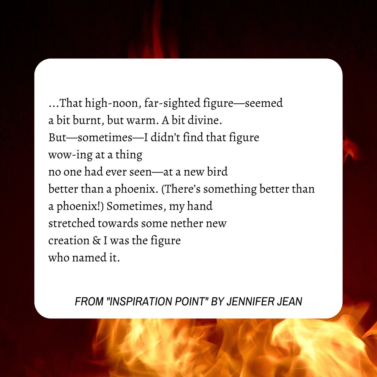 Can’t wait for the VOZ release in March 2023? Enjoy an excerpt from “Inspiration Point,” one of the poems included in the collection! 

Originally published by @POETSorg, you can read the full poem here: poets.org/poem/inspirati…

#VOZ #VOZpoems #readmorepoetry #poem #writerlife