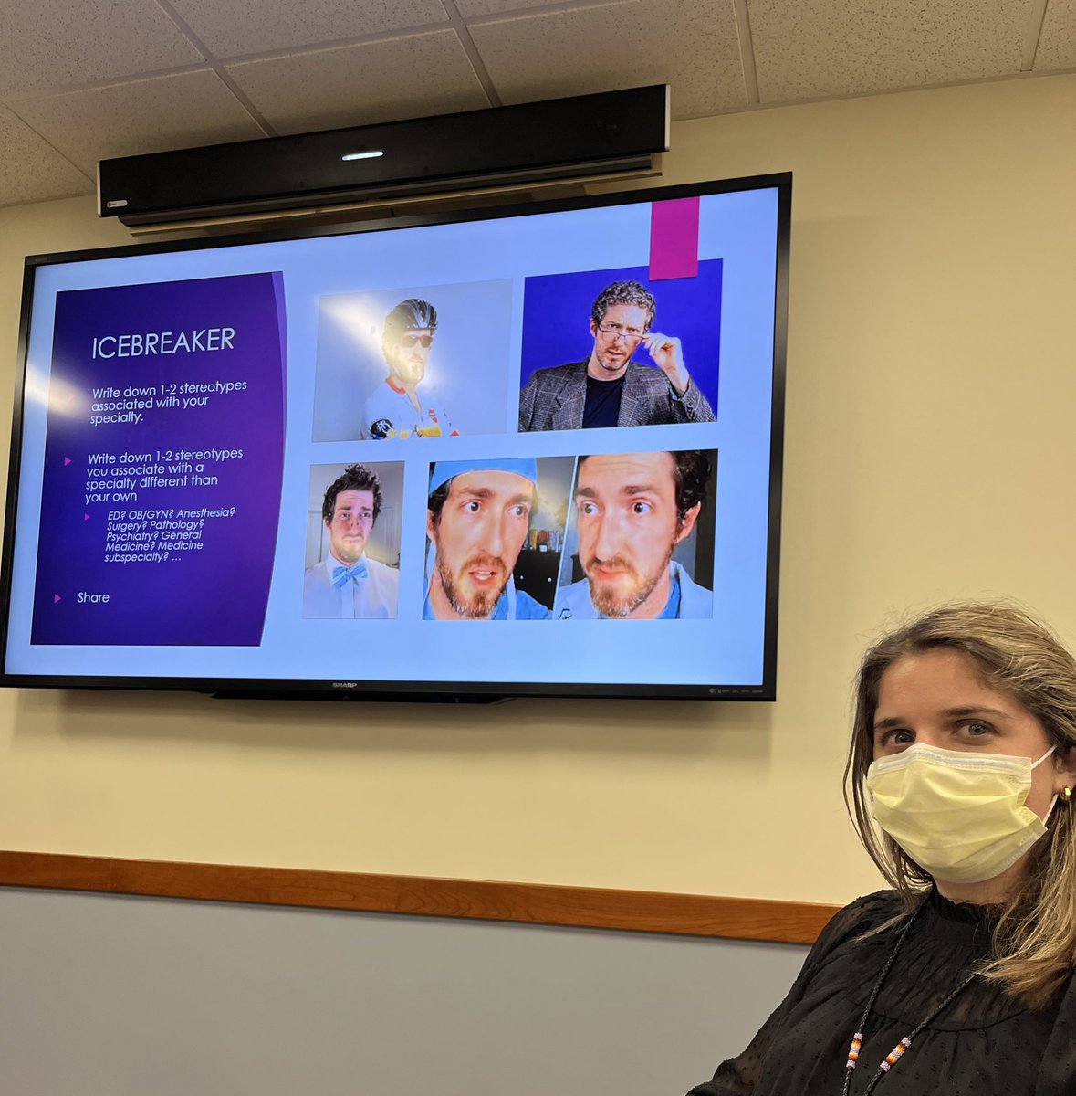 Thrilled to have <a href="/MSilver_MD/">Michelle Silver</a> lead the <a href="/BIDMChealth/">BIDMC</a> GME Wellness Committee in an interdepartmental view of the physician and patient experience #narrativemedicine #wellness