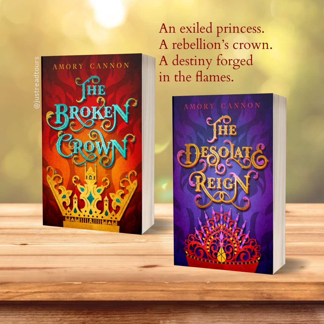 CoverLoverBR's tweet photo. An exiled princess
A rebellion’s crown
A destiny forged in the flames

#TheNarrowGate series by #AmoryCannon
#1 The Broken Crown
#2 The Desolate Reign

Beliefs Politics Romance
https://t.co/Zp8bY9esyt #ad
@justreadtours #justreadtours  #TheBrokenCrown #TheDesolateReign https://t.co/lxwQPAXneJ