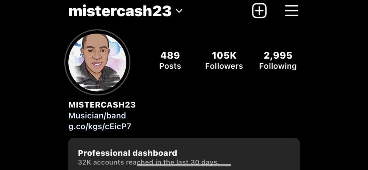 This is the official account of Mistercash23, it has more than 100,000 followers on the Instagram account instagram.com/mistercash23/ 🙏