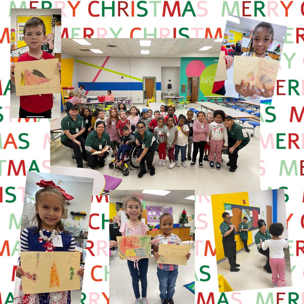littleBullfrogs's tweet photo. Today we gave the gift of kindness to our cafeteria ladies. Thank you for making us yummy food every day! @EffieBullfrogs  #ReadySetGrow #TheGiftOfKindness https://t.co/eGTjuC39fz